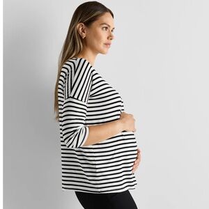 Two Quince Maternity Long Sleeve Tees